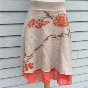 Sleeping On Snow Anthropologie Wool Skirt M